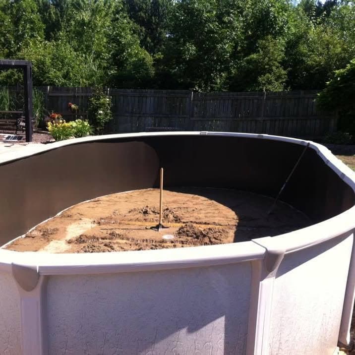 Above-ground pool installation