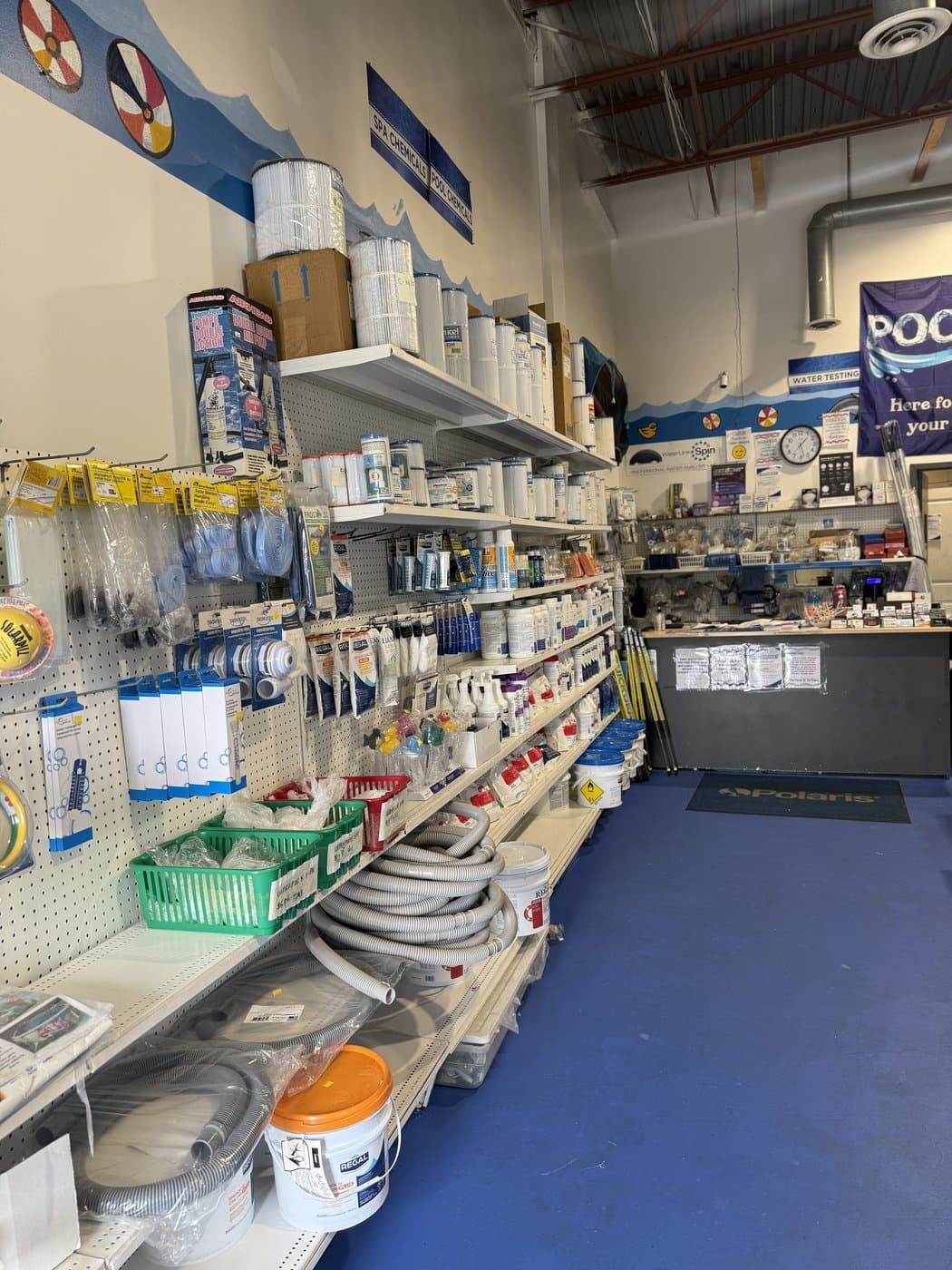 Inside the store