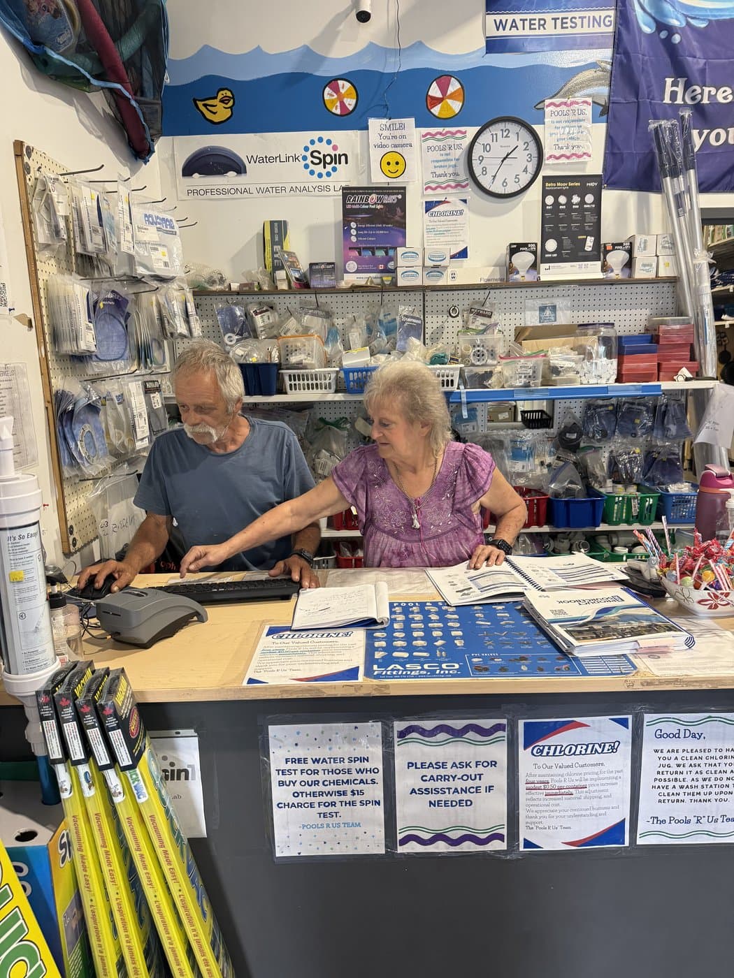 In the shop