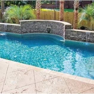 Finished inground pool installation